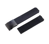 HASGTFM Wheamband de silicona 20 mm 21mm deportes toque T013 t047 Correa de goma T-Sport Wamkband impermeable T013420A T047420A T33 Apto for Tissot(Black black 20mm)