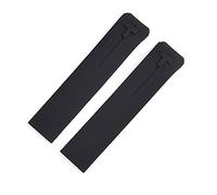 HASGTFM Wheamband de silicona 20 mm 21mm deportes toque T013 t047 Correa de goma T-Sport Wamkband impermeable T013420A T047420A T33 Apto for Tissot(Black no clasp 21mm)