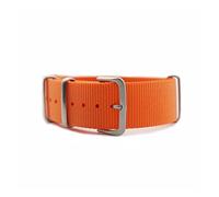 HASGTFM Zulu Nylon Watno Watch Strap 20mm 22mm reloj de reloj de reloj for James Bond 007 Design Black/Red/Green Watch Band Use material amigable for la piel(Orange,22mm)