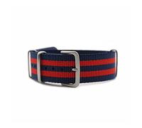 HASGTFM Zulu Nylon Watno Watch Strap 20mm 22mm reloj de reloj de reloj for James Bond 007 Design Black/Red/Green Watch Band Use material amigable for la piel(Navy red,20mm)