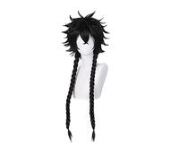 Hashida Haruka Anime Blue Period Cosplay Long Braids Wig Black Hair Party Role Play Props Unisex Heat Resistant Fiber Hair