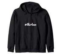 Hashtag Trece Cumpleaños 13 Diseño Niñas Sudadera con Capucha