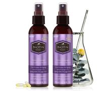 HASK Acondicionador en spray sin enjuague 5 en 1 con biotina espesante para todo tipo de cabello, seguro para el color, sin gluten, sin sulfatos,