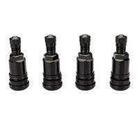 Haskyy 4 x Válvulas de Metal Negro I Válvulas de Acero I Válvulas de llanta Universal I 11,3 mm Nuevo