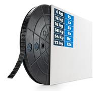 HASKYY 6KG Rôle Poids Autocollants Noir Masses D'Équilibrage Boulon 5g * 1200 5g Poids D