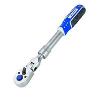 HASKYY Carraca telescópica de 3/8 pulgadas, 275-375 mm, articulada reversible, extensible, dentado fino, llave de carraca telescópica, par de torsión 303 Nm