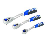 Haskyy CUK12-19 - Llave de Carraca Telescópica (12,5 mm, 345-495 mm) Con Dentado Fino (Juego de Comodidad)