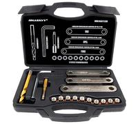 HASKYY Kit de Reparación de Roscas de Freno 16 Piezas - Juego Reparación Rosca Pinza de Freno y Pernos Guía M9x1,25