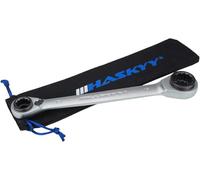 HASKYY Llave de carraca conmutable 4 en 1 I 10 x 13 x 17 x 19 mm I Llave Dinamométrica