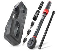 HASKYY Llave de torque 3/8" 10-60Nm Llave de bujías Magnética 14-16mm con bits Torx T20 T30 T40 incl. adaptador de extensión para automóvil, industria, motocicleta