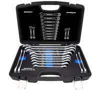 HASKYY Llave de Trinquete Anillo Maul Trinquete Juego de Llaves 8-32mm Herramienta Set 13 Tlg