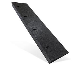 HASKYY Rampa de Bordillo de Caucho Reciclado Negro 1000x250x70 mm (LxAxH) - Acceso, Umbral, Silla de Ruedas, Coche, Caravana, Carretilla
