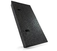 HASKYY Rampa de Bordillo de Caucho Reciclado Negro 500x250x70 mm (LxAlxP) - Acceso, Umbral, Silla de Ruedas, Coche, Caravana, Carretilla