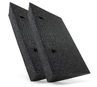 HASKYY Rampa de bordillo de Goma Negra 2X I Ancho: 50 cm I Altura: 110 mm I Rampa de cuña de Goma, rampa para Silla de Ruedas, rampa de Acceso, cuña de Acceso, Ayuda para el Acceso