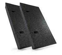 HASKYY Rampa de bordillo de Goma Negra 2X I Ancho: 50cm I Altura:70mm I Rampa de cuña de Goma,rampa para Silla de Ruedas,rampa de Acceso,cuña de Acceso,Ayuda para el Acceso,rampa de umbral de Puerta