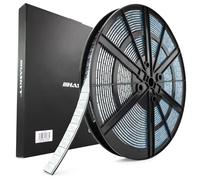 HASKYY Rollo de 5 kg de pesos de equilibrio, galvanizado, autoadhesivo, 1000 x 5 g, pesos para bordes de demolición, 28 mm de ancho, barril adhesivo para llantas de acero y aleación - coches, SUV y