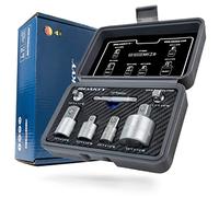 HASKYY Set de adaptadores de 7 piezas: 6,35 a 9,52 a 6,35 mm, 9,52 a 12,7 a 9,52 mm, 12,7 a 19,05 a 12,7 mm, punta a 6,35 mm