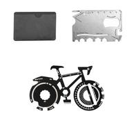 HASLED 2 Piezas Llavero Multiherramienta para Bicicleta - Kit de Supervivencia con Abrebotellas, Cuchilla y Destornilladores - Herramienta Compacta para MTB, Senderismo y Emergencias