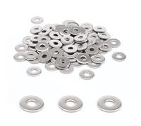 HASLED 200 Piezas Arandelas Planas M5 Acero Inoxidable 304-15mm Diámetro Externo - Para Tornillos, Tuercas y Varillas Roscadas