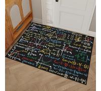 HASLEFND Felpudo para Exterior e Interior - Importancia educativa Fórmula matemática - 40 x 60 cm - Impermeable, Antimanchas y Antideslizante - Ideal para Entrada y Terraza - Amarillo Negro
