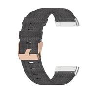 HASMI Compatible for Fitbit Versa 3 Versa3, reloj inteligente de nailon, pulsera resistente al agua, accesorios transpirables for pulsera Fitbit Sense (Color : Deep gray, Size : Fitbit Versa 3)