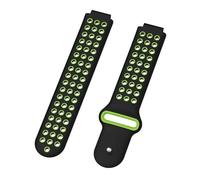 HASMI Correa de 22 mm compatible con Garmin Forerunner 220 230 235 630 620 735 Approach S20 S5 S6 pulsera de silicona accesorios for pulsera (Color : Black-green, Size : For Forerunner 620)