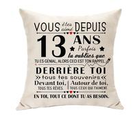 Hasodeo 13 años regalos originales decoración de cumpleaños niño niña de 13 años hijo sobrina pequeña - niña cumpleaños edad regalo de cumpleaños - Usted ha sido querido desde 13 años regalos (13)