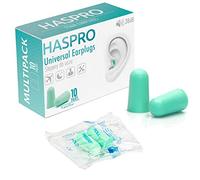 HASPRO Multi10 [Paquete de 10 pares] Tapones para los oídos de espuma súper suave, cada par empaquetados individualmente, Tapones para los oídos para dormir, tapones para los oídos para ronquidos