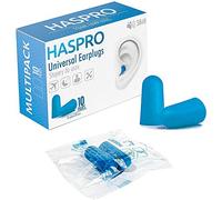 HASPRO Multi10 [Paquete de 10 pares] Tapones para los oídos de espuma súper suave, cada par empaquetados individualmente, Tapones para los oídos para dormir, tapones para los oídos para ronquidos