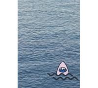 Hasquib Shark Waves Handwriting Notebook - Libreta cuaderno Caligrafia Olas de Tiburon: Montessori writing paper x 5mm, A4 - Pauta Montessori x 5mm, A4