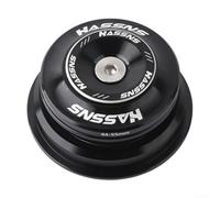 HASSNS - Auriculares para bicicleta, 28.6 para horquilla de tubo cónico de 44-55/56 mm, horquilla de bicicleta de montaña con rodamientos internos cónicos diadema para bicicleta de carretera (negro