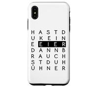 Hast du keine Eier, brauchst du Hühner! - Witziger Spruch Carcasa para iPhone XS Max