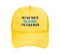 hasta Ahora Este Es El Más Viejo Que He Sido Gorra Dad Transpirable Gorra Beisbol Vintage Sombrero Verano para Unisex Tenis Pesca