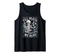 Hasta la muerte leemos Skeleton Dark Academia Camiseta sin Mangas