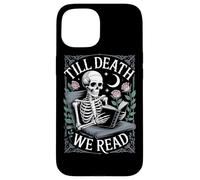 Hasta la muerte leemos Skeleton Dark Academia Carcasa para iPhone 15