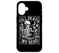Hasta la muerte leemos Skeleton Dark Academia Carcasa para iPhone 16