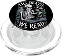 Hasta la muerte leemos Skeleton Dark Academia PopSockets PopGrip para MagSafe