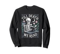 Hasta la muerte leemos Skeleton Dark Academia Sudadera
