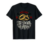 hasta la Muerte y el Humor después de la Vida hasta Que Nos separen: Calavera: Halloween Camiseta