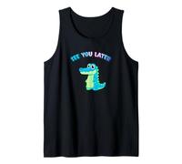 ¡hasta Luego, cocodrilo, Divertido y Lindo, último día de Clases! Camiseta sin Mangas