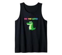 ¡hasta Luego, cocodrilo, Divertido y Lindo, último día de Clases! Camiseta sin Mangas
