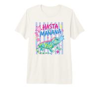 hasta Manana Iguana Funny Lizard Verano Vacaciones Reptil Camiseta Premium