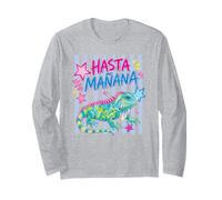 hasta Manana Iguana Funny Lizard Verano Vacaciones Reptil Manga Larga