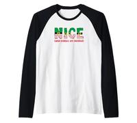 hasta Que la política se Involucre, Divertido Papá Noel de Navidad para Perros Camiseta Manga Raglan