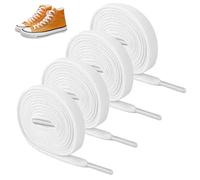 Hastazi 2 Pares Cordones Planos para Zapatillas, Cordones Planos para Sneakers, 100 cm - Cordones de Repuesto para Calzado Deportivo y Casual, Adecuados para Converse, Sneakers y Más, 10 mm de Ancho