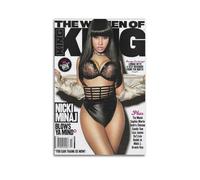 HASUEQWERURU Nicki Minaj(5) pósteres estéticos para decoración de pared, lienzo vintage, pintura decorativa, póster decorativo para sala de estar, dormitorio, 40 x 60 cm, estilo sin marco