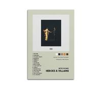 HASUEQWERURU Póster de Metro Boomin de héroes y villanos, póster estético de arte de pared, lienzo vintage, pintura decorativa, póster decorativo para sala de estar, dormitorio, derector de 60 x 90 cm