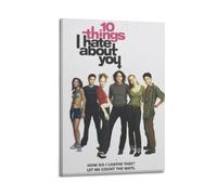 HASUEQWERURU Póster estético de 10 Things I Hate About You, decoración de pared, lienzo vintage, pintura decorativa, póster decorativo para sala de estar, dormitorio, 20 x 30 cm, estilo marco
