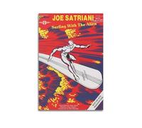 HASUEQWERURU Póster estético de Joe Satriani Surfing with The Alien para decoración de pared, lienzo vintage, pintura decorativa, póster decorativo para sala de estar, dormitorio, 40 x 60 cm, estilo