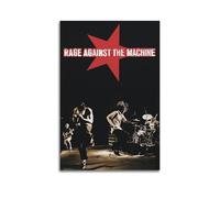 HASUEQWERURU Póster estético de Rage Against The Machine para decoración de pared, lienzo vintage, pintura decorativa, póster decorativo para sala de estar, dormitorio, 20 x 30 pulgadas (50 x 75 cm